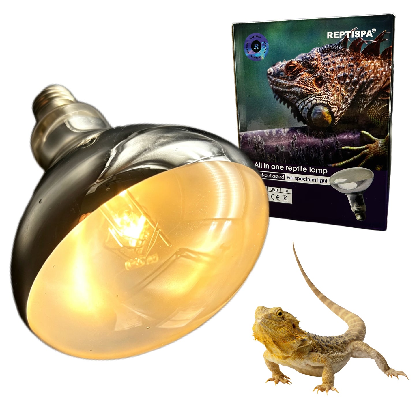 Full Spectrum Simulated Sunlight UV Light Bulb for Reptile Terrariums