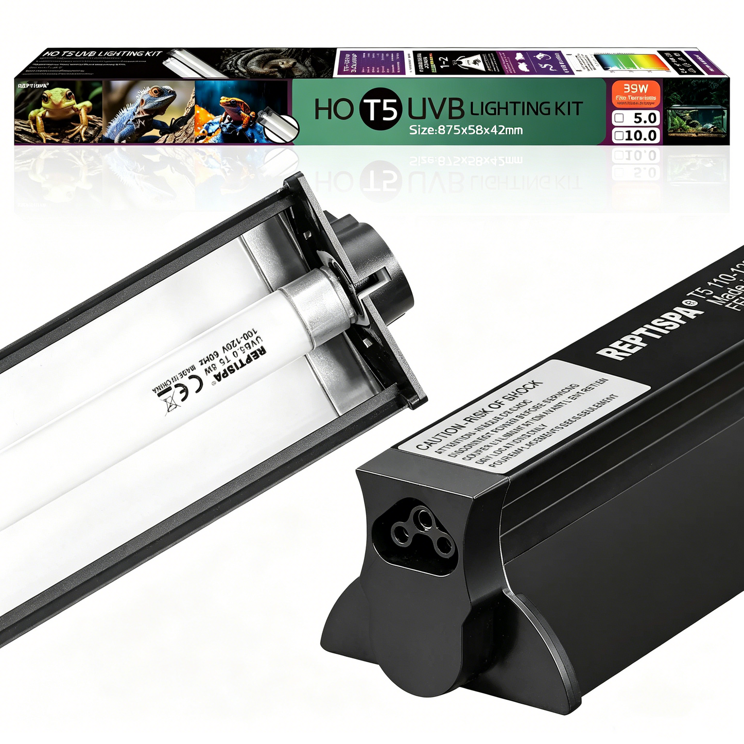 Long Strip LED UVB Light for Reptiles Full Spectrum Simulated Sunlight Lamp